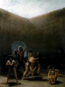 Francisco de goya y Lucientes The Yard of a Madhouse china oil painting artist